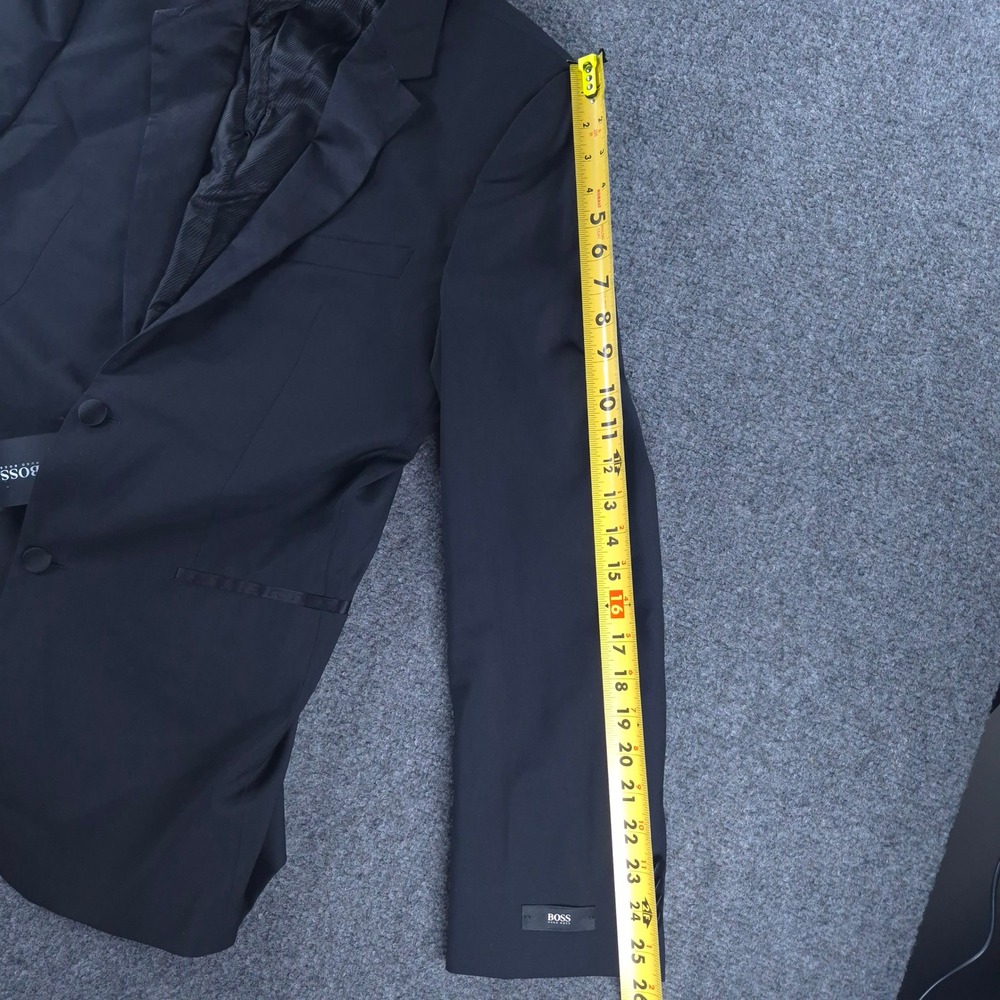 Hugo Boss Mens Tuxedo Jacket Black The Stars75 Glamour3 Wool Blazer 40R NEW - Picture 8 of 16